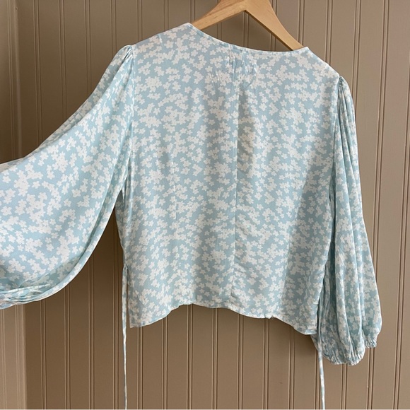 NWT Charlie Holiday Floral Corset Like Blouse Top Women’s Size 6 - Picture 6 of 11